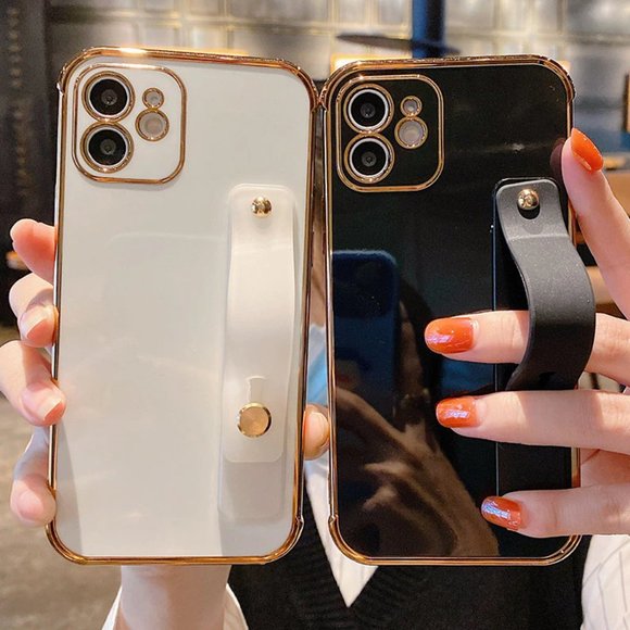 NEW iPhone 13/12/11/Pro/Max Wrist Band Electroplate Soft iPhone case - Picture 6 of 6